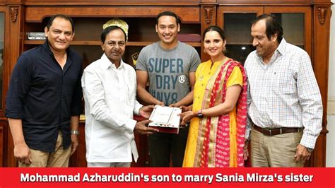 Mohammad Azharuddins Son To Marry Sania Mirzas Sister Youtube