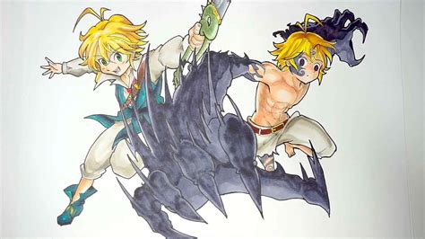 Known as the seven deadly sins, they are sought by the princess elizabeth to reinstate her lost kingdom. Let's Draw Meliodas from Seven Deadly Sins (Nanatsu no ...