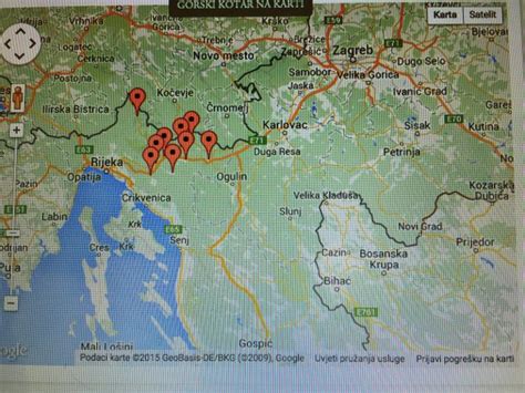 Karta Velike Gorice Satelit Gorje Karta
