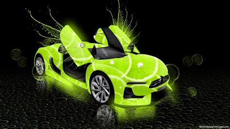 Lime Green Sports Car Wallpapers Wallpaper Cave