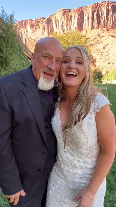 Sister Wives Christine Brown Gives Husband David Woolley Steamy Kiss