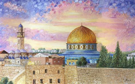 The Jerusalem City Painting By Enxu Zhou Pixels