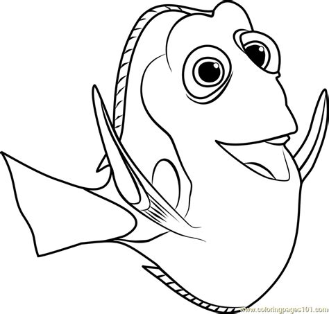 Dory Finding Nemo Coloring Pages At Free Printable