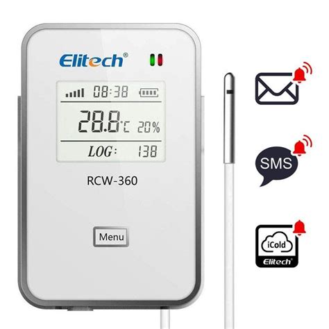 Elitech Rcw 360 Wi Fi Temperature And Humidity Data Logger Wireless