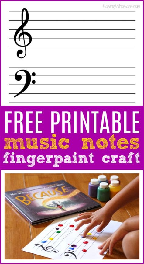 Free Printable Music Notes Craft For Kids Easy Template