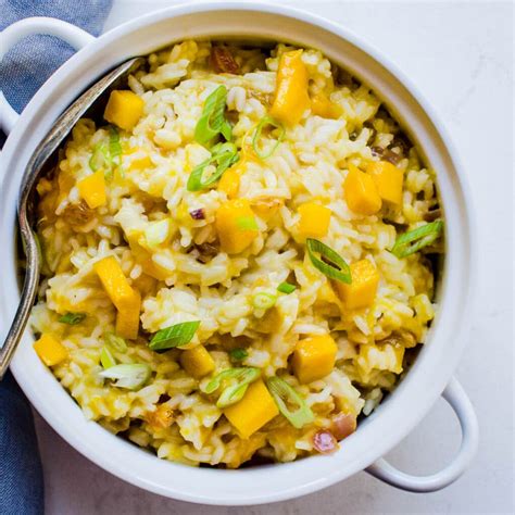 Creamy Coconut Mango Rice Garlic And Zest