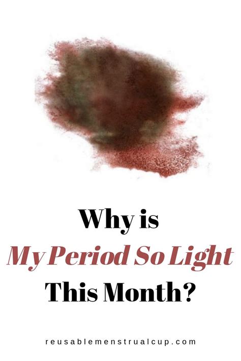 Why Is My Period So Light This Month Hypomenorrhea Light Period