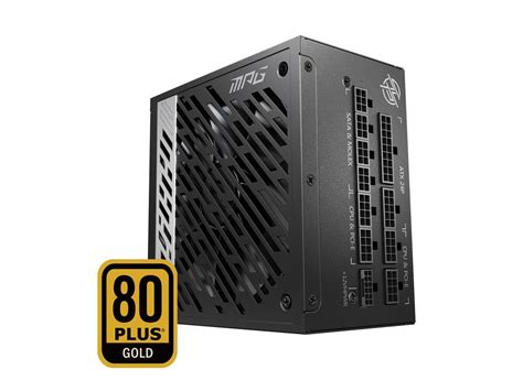Msi Mpg A850g Pcie 50 80 Gold Full Modular Gaming Psu 12vhpwr