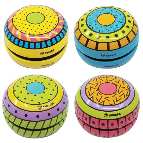 Tin Yoyo With Free Spin Mechanism Funky Party Collection Svoora