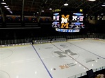 A media view of Yost Ice Arena, home of Michigan Hockey. Ann Arbor, MI ...