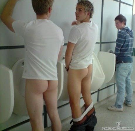 Naked Men At Urinal