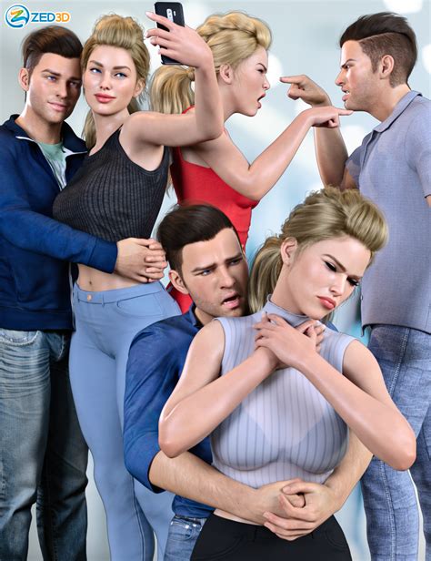Z Everyday Couple Poses For Genesis 8 And 81 Daz 3d
