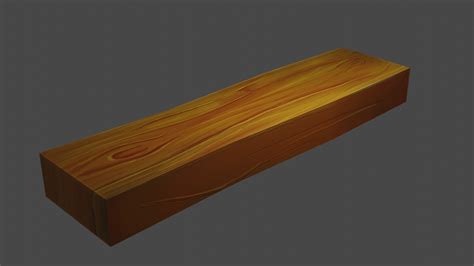 Artstation Stylized Texture Painting Wooden Plank