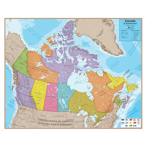 The Teachers Lounge Laminated Map Canada X