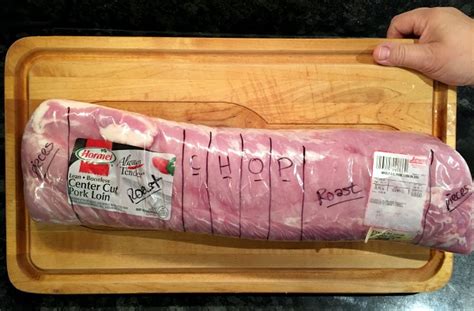 The center portion of the loin is boned out and in some places. How to Save on Meat? Chop It Up -- Yourself!