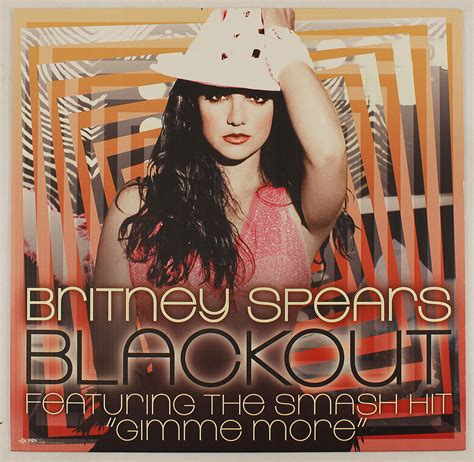 Lot Detail Britney Spears Blackout Original Cardboard Promotional