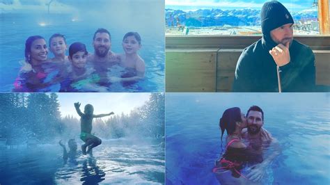 lionel messi compartió un fantástico álbum de fotos de sus mini vacaciones en los alpes infobae