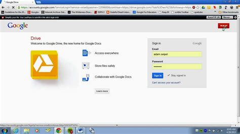 Maybe you would like to learn more about one of these? How to create a Google Drive account - YouTube