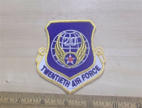 Embroidered Patches Air Force 20th United States The Unit