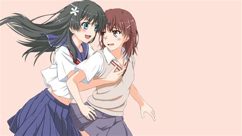 Wallpaper 1755x987 Px Anime Girls Misaka Mikoto Saten Ruiko