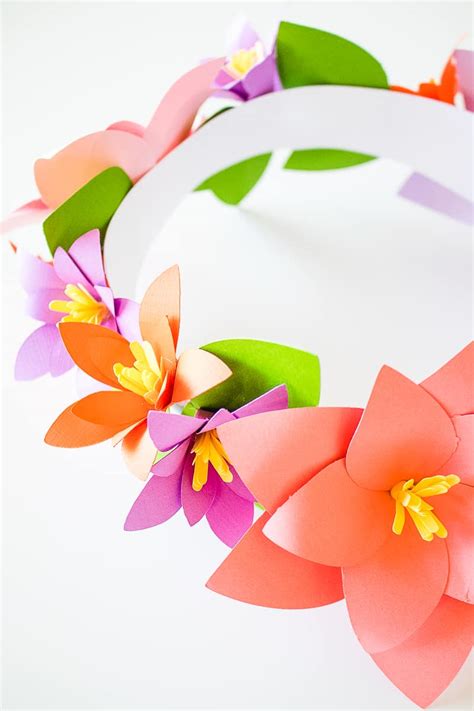 Diy Paper Flower Crowns Make Your Own Crown Papercraft Bespoke Bride Wedding Blog