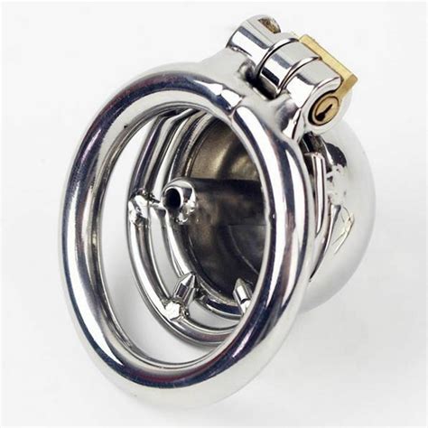 New Super Small Male Chastity Device Stainless Steel Lock Bird Cage With Spiked EBay