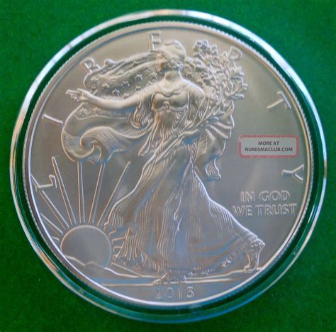 2013 American Silver Eagle 1 Troy Ounce 999 Fine Bu In Airtite Great T
