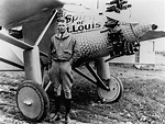 Charles Lindbergh's trans-Atlantic flight from New York City to Paris ...