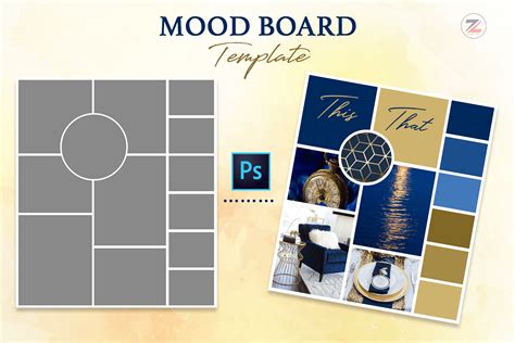 Mood Board Photoshop Template Intelligent Designz