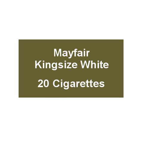 Mayfair Kingsize White Cigarettes 1 Pack Of 20