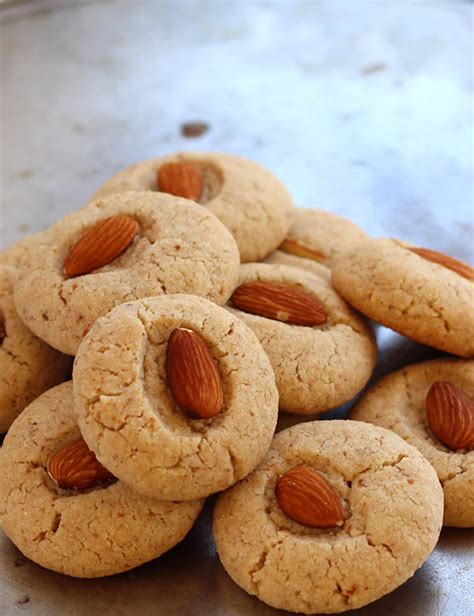almond cookies eggless almond flour cookie recipe with step by step photos