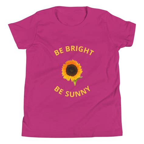 Sunflower Youth Short Sleeve T Shirt Etsy