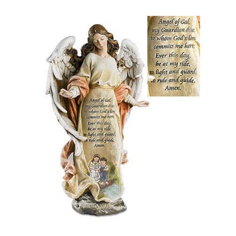 Guardian Angel With Children Statue Figures Of Faith — Agapao Store