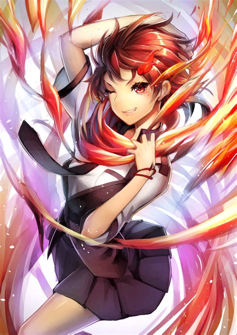 50 Wallpaper Anime Girls Redhead Red Eyes Interior Room Photos