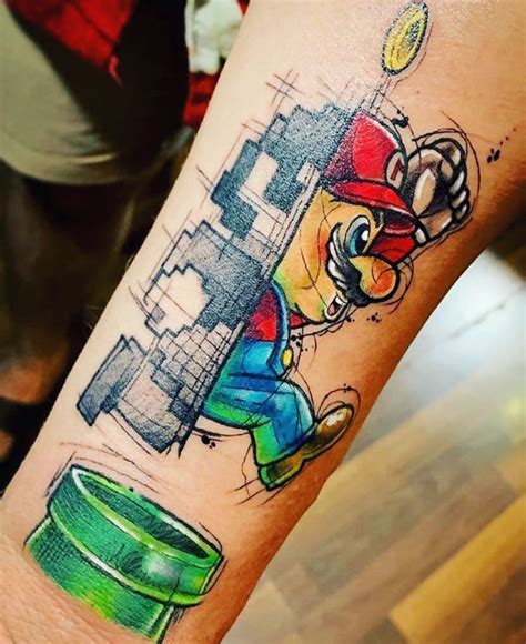 Super Mario Tattoo Tattoo Tattoos Smalltattoos Amazingtattoo