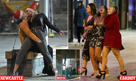 Revellers Hit Britains Streets For Biggest Christmas Party Night