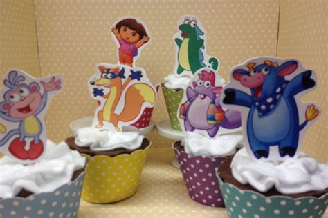 Dora And Friends Party Cupcake Topper Decorations By Partybydrake Dora