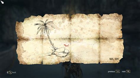 Assassin S Creed IV Black Flag Treasure Map 565 539 YouTube