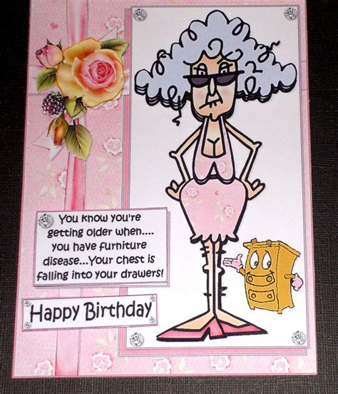 Old Lady Birthday Cards Old Lady Doll Cartoons Birthday Greeting Card