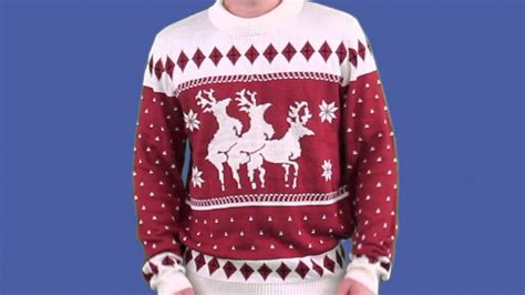 ugly christmas sweater reindeer menage a trois sweater by tipsy elves youtube