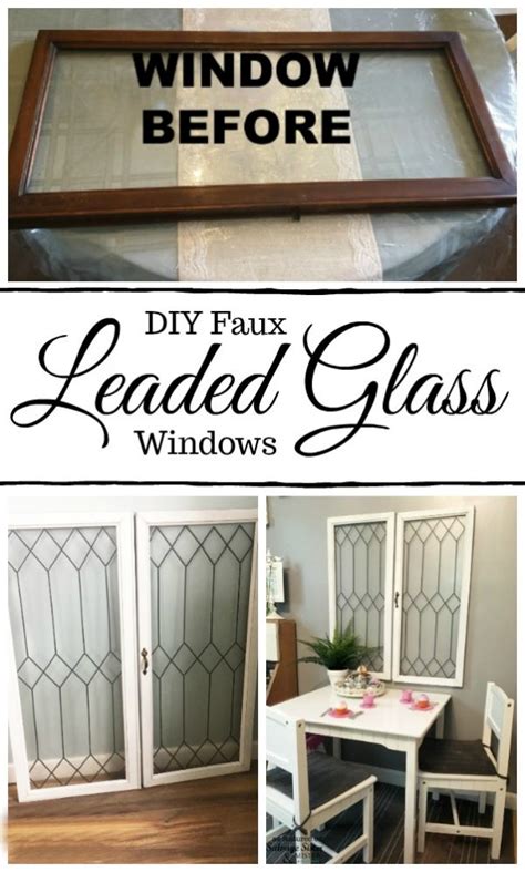How To Create Faux Leaded Glass Windows Salvage Sister And Mister