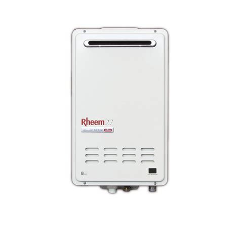 Rheem 27 Continuous Flow Gas Water Heater 27L Outdoor LPG 874627LPZ