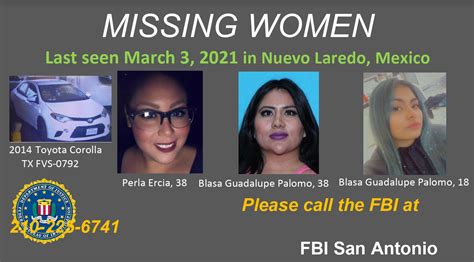 Fbi Three Texas Women Likely Kidnapped After Crossing Into Mexico For
