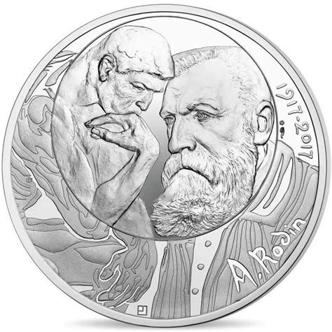 Frankreich 100 Euro Silber Münze 100 Todestag Von Auguste Rodin 2017