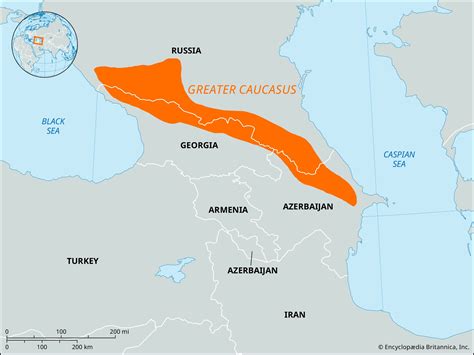 Greater Caucasus Russia Mountains Map And Facts Britannica