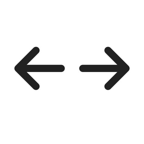 Arrow Split Regular User Interface And Gesture Icons