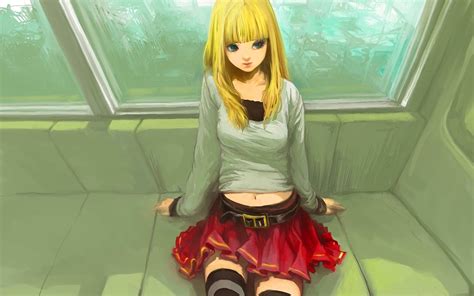 Manga Chica Anime 1080p Rubia Hd Wallpaper