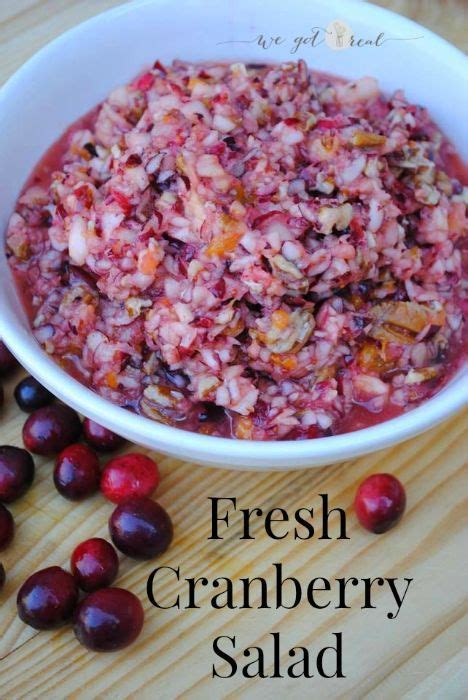 Fresh Cranberry Salad Recipe Thanksgiving Dinner