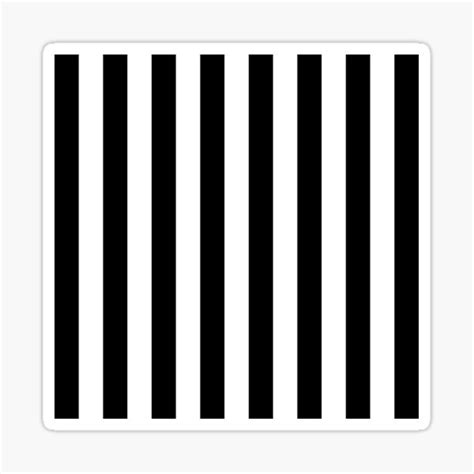 Black And White Vertical Stripes Sticker For Sale By Starrylite