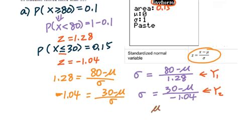 Standard deviation and standard error of the mean. 6.14 Finding Mean and Standard Deviation of Normal ...